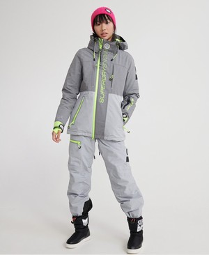 Superdry Slalom Slice Ski Női Kabát Szürke | VWEMZ7483